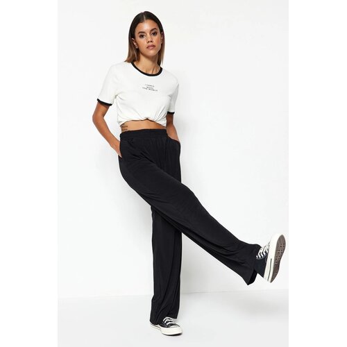 TRENDYOLMILLA ženske pantalone TWOSS23PL00129, crna Cene