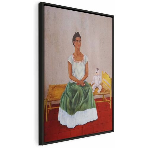  Slika - Frida Kahlo &ndash; Me and My Doll 40x60 U crnom drvenom okviru Cijene