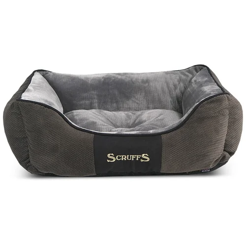 Plaček Pet Products Tamno sivi plišani krevet za pse 10x50 cm Scruffs Chester S –