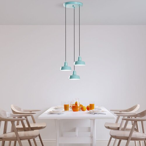 Opviq Luster Memati-181, 75-108cm, O45 cm, 3xE27, tirkizna Cene