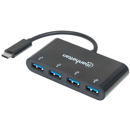 Intellinet usb hub usb c --> 4x usb 3.2, bus powered, manhattan 162746 Cene