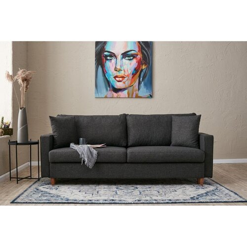 Atelier Del Sofa Eva trosed na razvlačenje 210 cm, antracit Slike