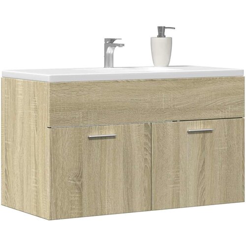  za umivaonik boja hrasta sonome 80x38,5x46 cm iverica Slike