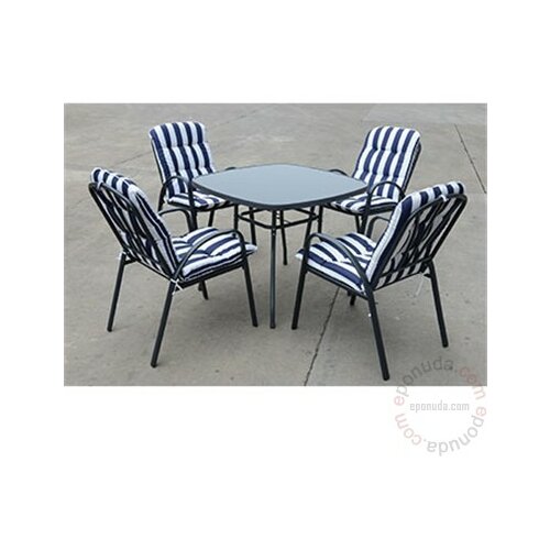 baštenski set Veneto - sto + 4 stolice sa jastucima 37984 Slike