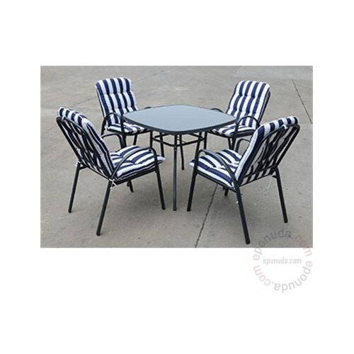  Baštenski set Veneto - sto + 4 stolice sa jastucima 37984 Cene