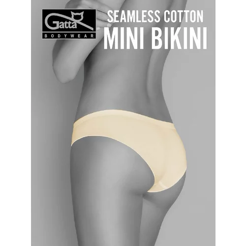 Gatta Briefs 41595 Seamless Cotton Mini Bikini S-XL light nude/odc.beige light
