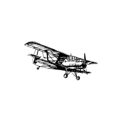 Wallity Zidna dekoracija Aereo-1, 74x39cm, Crna Slike