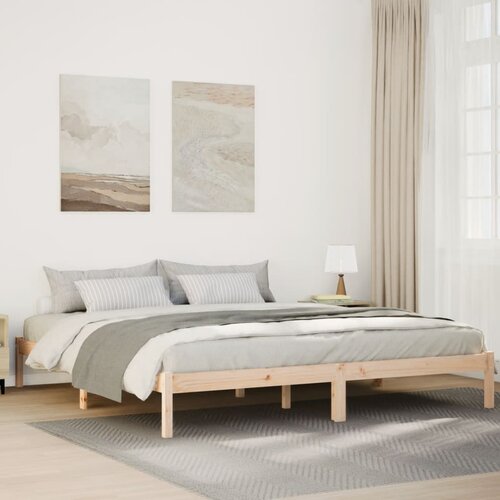  Dugi okvir kreveta bez madraca 180 x 210 cm od borovine Cijene
