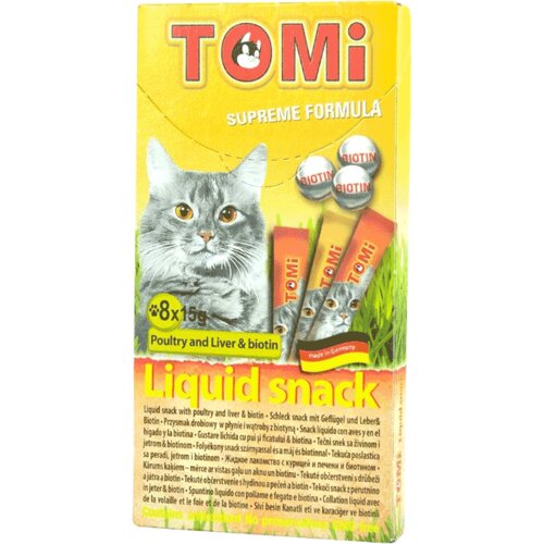 Tomi Tečna poslastica za mace Snacks Liquid, 8 kom Slike