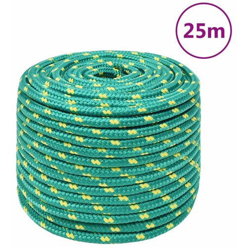 vidaXL Brodski konop zeleni 12 mm 25 m od polipropilena Cijene