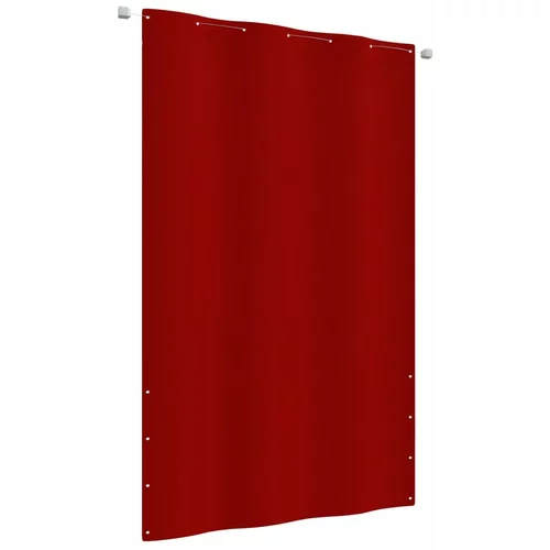 vidaXL Balkonski zastor crveni 140 x 240 cm od tkanine Oxford