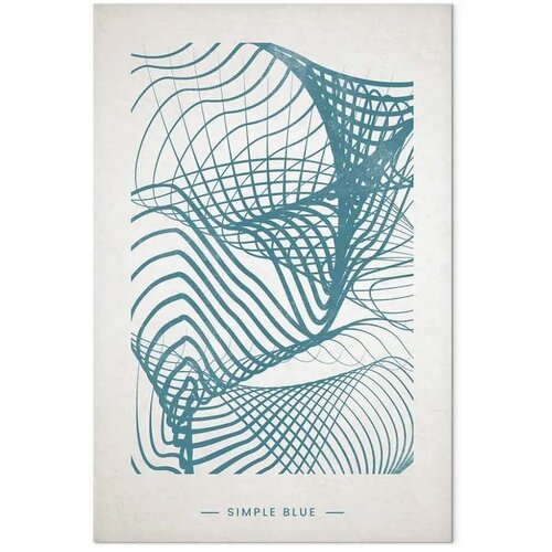  Slika - Simple Blue (1 Part) Vertical 60x90 Slike