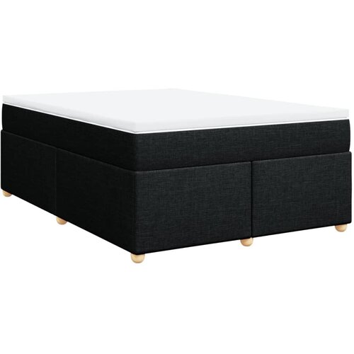 Maison Chic Box spring postelja - Vzmetna postelja z vzmetnico črna 160x200 cm blago SL11642, (21881831) Cene