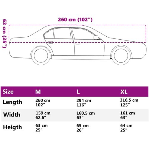 vidaXL Navlaka za pola automobila s kukama srebrna M Cijene