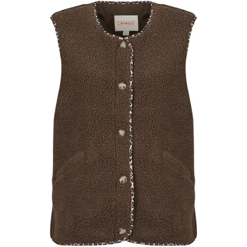 Only Flis ONLBABY TEDDY VEST Kostanjeva Slike