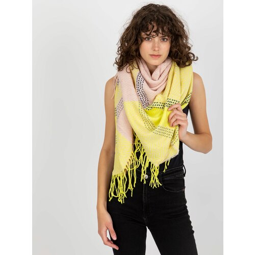 Fashion Hunters Women's winter scarf with fringe - multicolored Slike