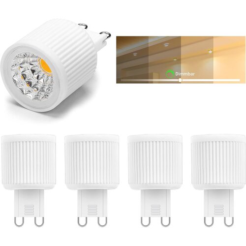I-SHUNFA zatemnljiva LED žarnica G9, 3 W, topla bela, 3000 K - 5 kosov Cene