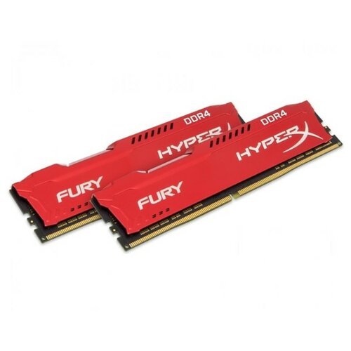 Kingston DIMM DDR4 32GB (2x16GB kit) 2666MHz HX426C16FRK2/32 HyperX Fury Red ram memorija Slike