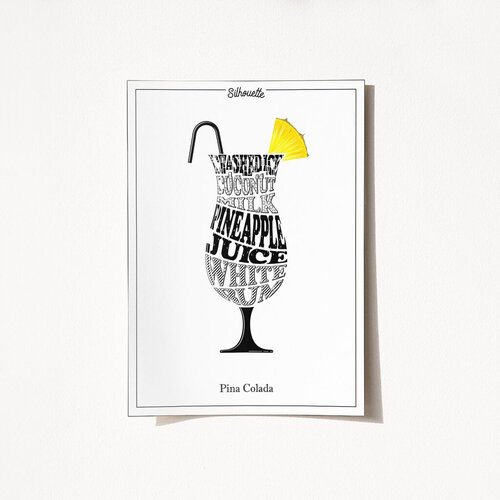 Wallity Poster Pina Colada-2048, 42x59,4 cm Cene