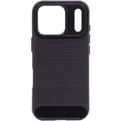 Chameleon Gumiran ovitek (TPU) za Apple iPhone 17 Pro, črn, A-Type Slike