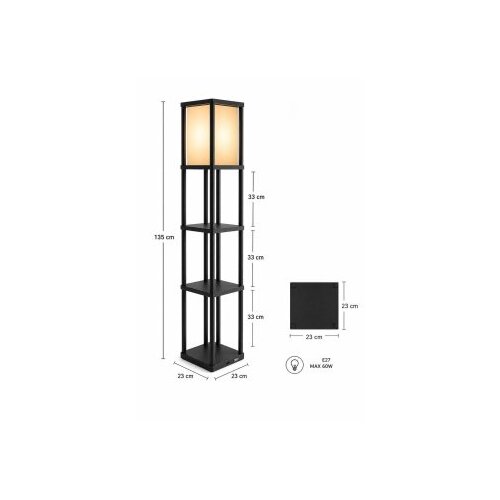 Opviq Podna lampa Last Chance Black Slike