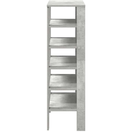 VidaXL stalak za cipele boja betona 61x32x105 cm konstruirano drvo Slike