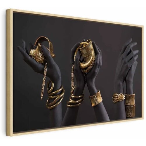 Slika - Midass Touch (1 Part) Wide 120x80 U prirodnom drvenom okviru Cene