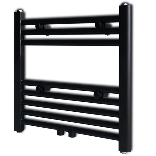  Crni kupaonski radijator za centralno grijanje ravni 480 x 480 mm Cijene