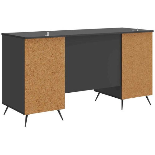  Stol s policom Crna 142 5 x 50 x 75 cm Konstruirano drvo - Crna Cijene