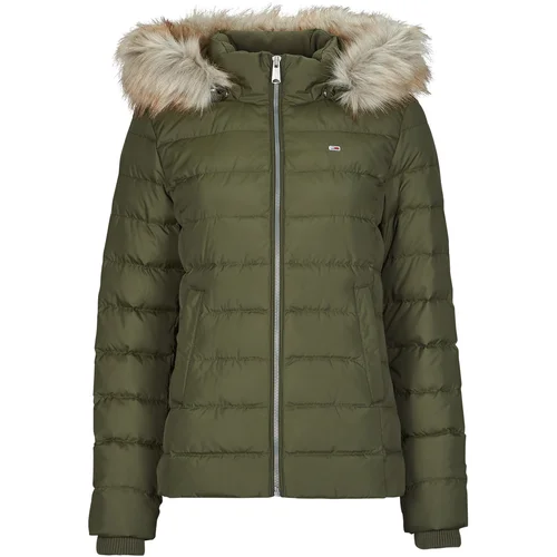 Tommy Jeans Puhovke TJW BASIC HOODED DOWN JACKET EXT Kaki