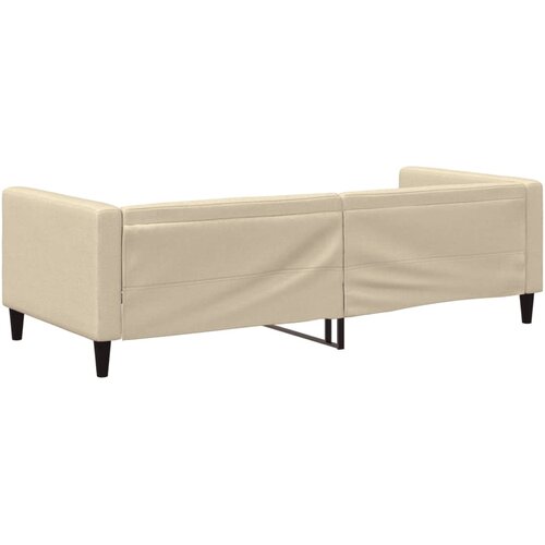  Dnevni krevet krem 90 x 200 cm od tkanine Slike