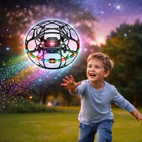  Dron igračka S34 u obliku fudbalske lopte sa mrežom Cene