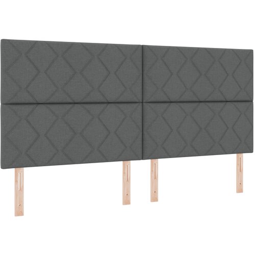 vidaXL vzglavje z diamond blokovim vzorcem v temno sivi, 200 cm tkanina, (22080427) Cene