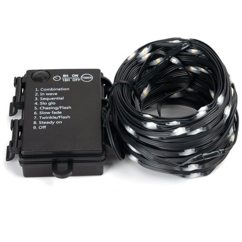 Aigostar led spolja&amp;scaron;nji lanac 150xLED/8 funkcija 3xAA 15,3m IP44 topla bela Slike