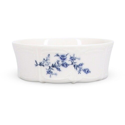 BonBistro Bela/modra porcelanasta skledica 410 ml Retro &ndash; Cene