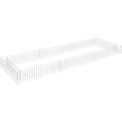 vidaXL Visoka greda gabion pocinkano jeklo 300x100x20 cm, (20748413) Cene