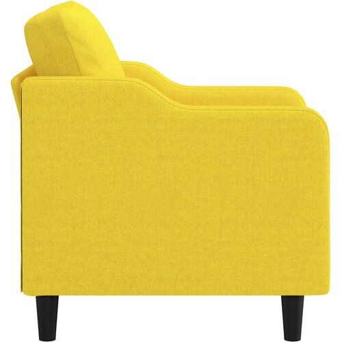  Fotelja Svjetložuta 60 cm od tkanine Slike