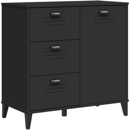 Maison Chic Komoda - Predalnik VIKEN črna 80x40x80 cm inženirski les, (21717181) Cene