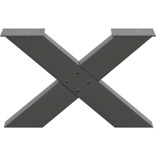  Noge za stolić u obliku slova X 2 kom antracit 60x(30-31) cm Slike
