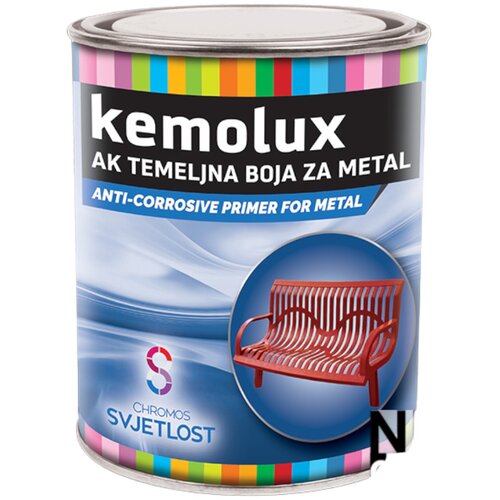 CHROMOS SVJETLOST Temeljna boja za metal KEMOLUX CRVENA T201 0,75L Cene