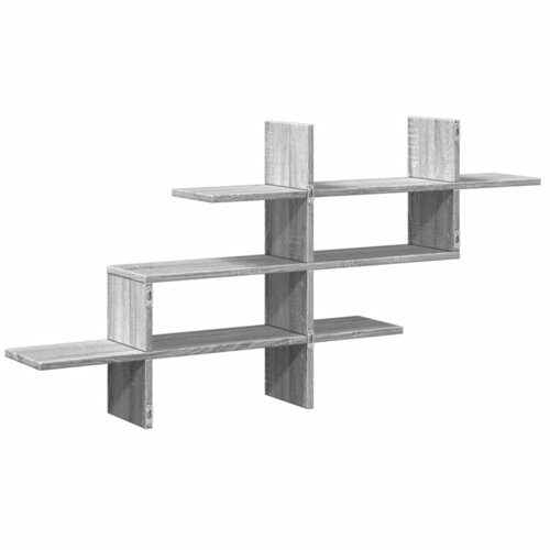  Zidna polica boja hrasta 124,5x18x60,5 cm konstruirano drvo Slike