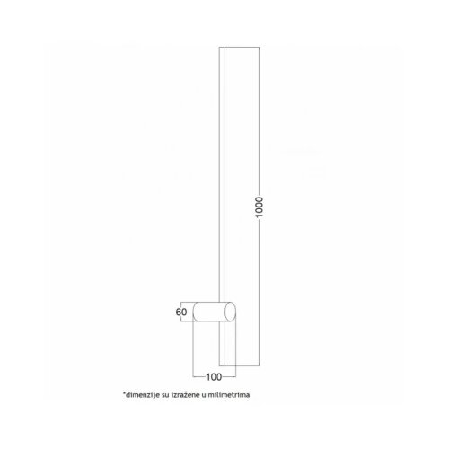 Vesta 362 ZIDNA LAMPA 14W 3000K CRNA Cene
