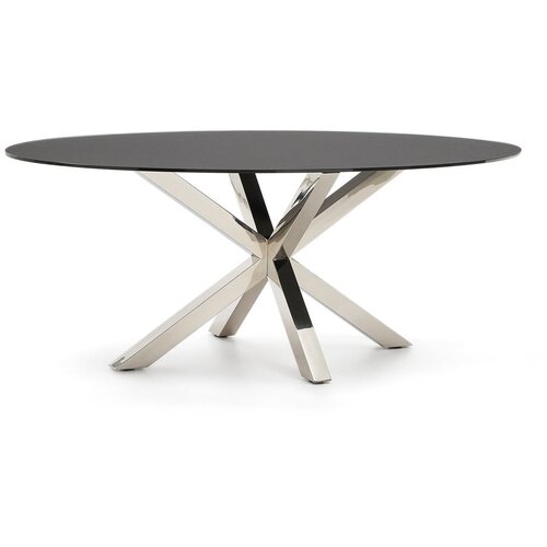 Kave Home Jedilna miza s stekleno mizno plo&amp;scaron;čo 100x200 cm Argo &amp;ndash; Slike