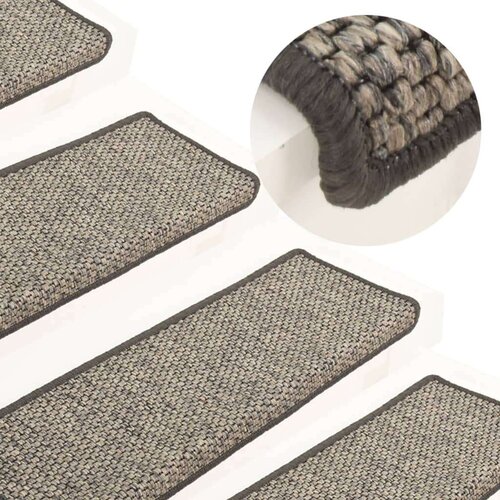  Samoljepljivi otirači za stepenice 15 kom 65x21x4 cm sivi/bež Cijene