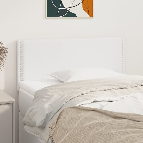 vidaXL Posteljno vzglavje belo 90x5x78/88 cm umetno usnje Cene