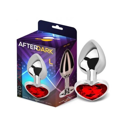 Afterdark Analni čep Heart Red Scarlet large Slike