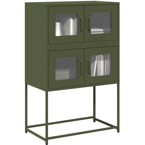  Visoka ploča maslinasto zelena 68x39x107 cm čelik Cijene