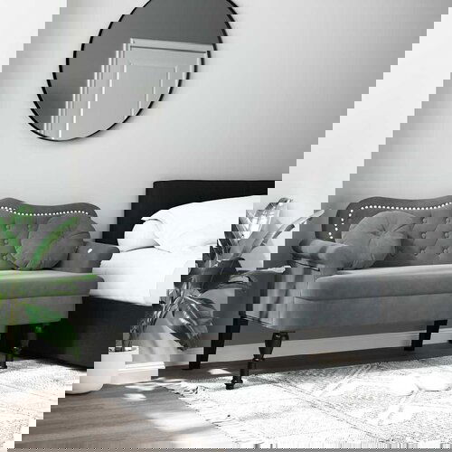 vidaXL klop z blazinami temno siva 120,5x65x75 cm žamet Cene