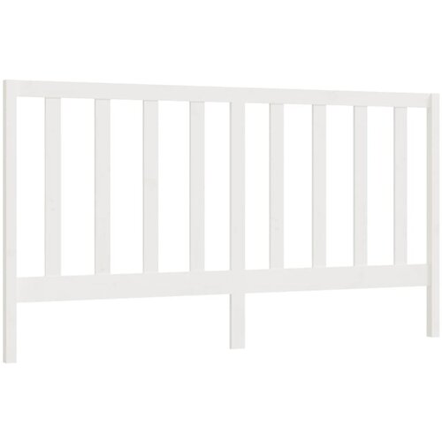 Maison Chic posteljno vzglavje - vzglavna omarica - nočna omarica belo 206x4x100 cm trdna borovina, (21705757) Slike