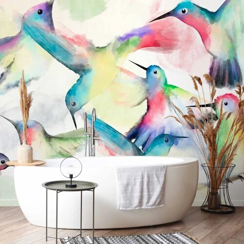 Foto tapeta - Watercolor Birds 500x350 Vodootporna Slike